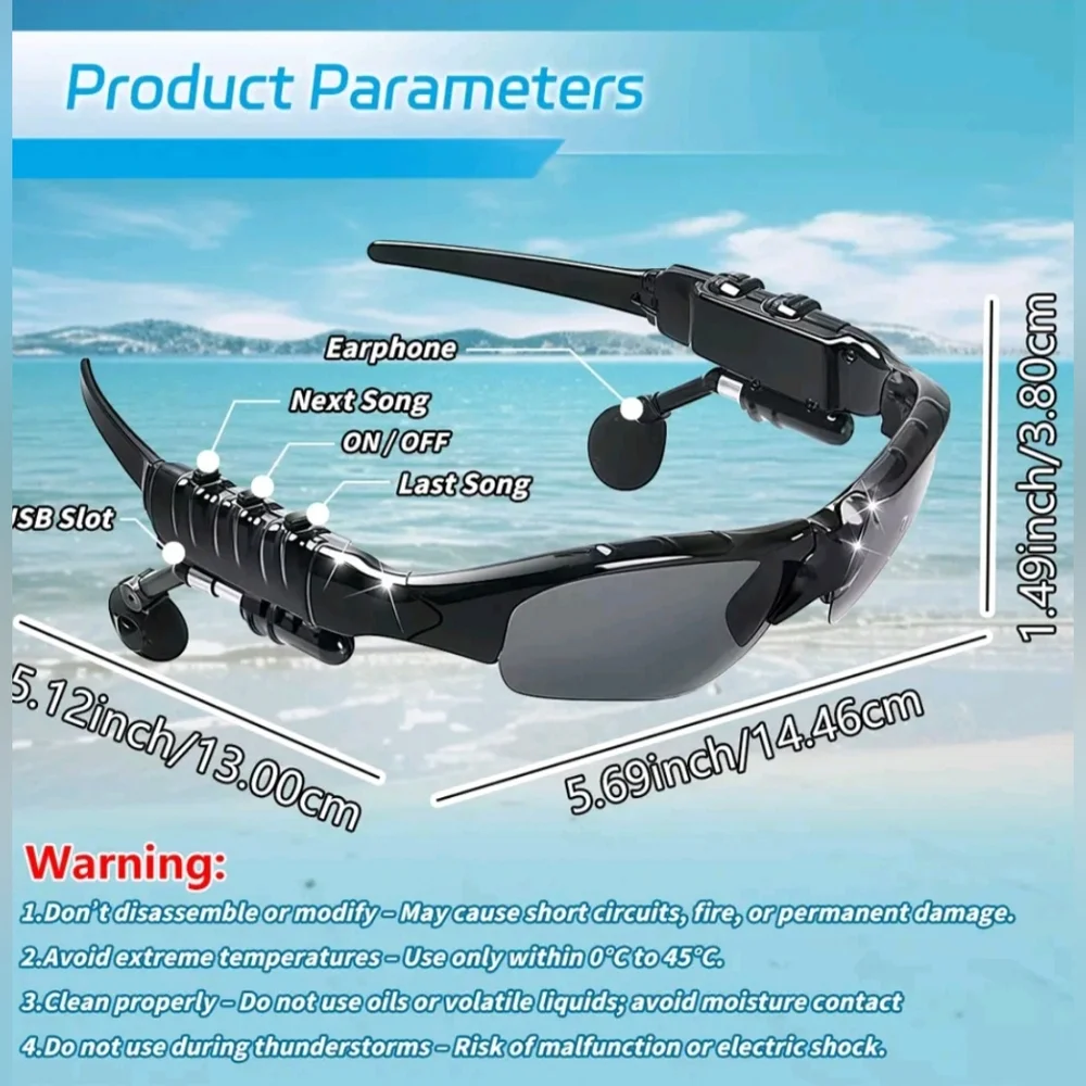 US Fitness Sport Smart Sunglasses with Polarized Lenses